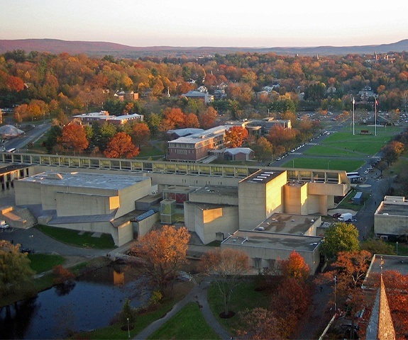 Aerial view of Amherst